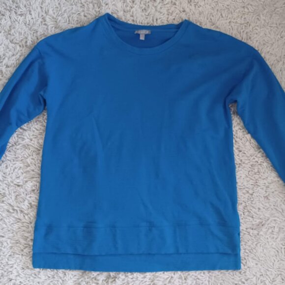 Talbots Tops - T by Talbots Women’s Long Sleeve Top Blue Stretch Cotton Modal UPF 50+ Size L